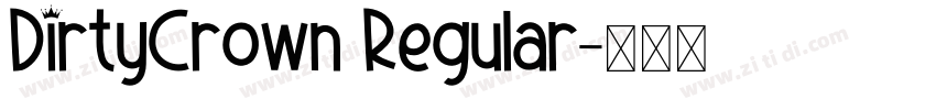 DirtyCrown Regular字体转换